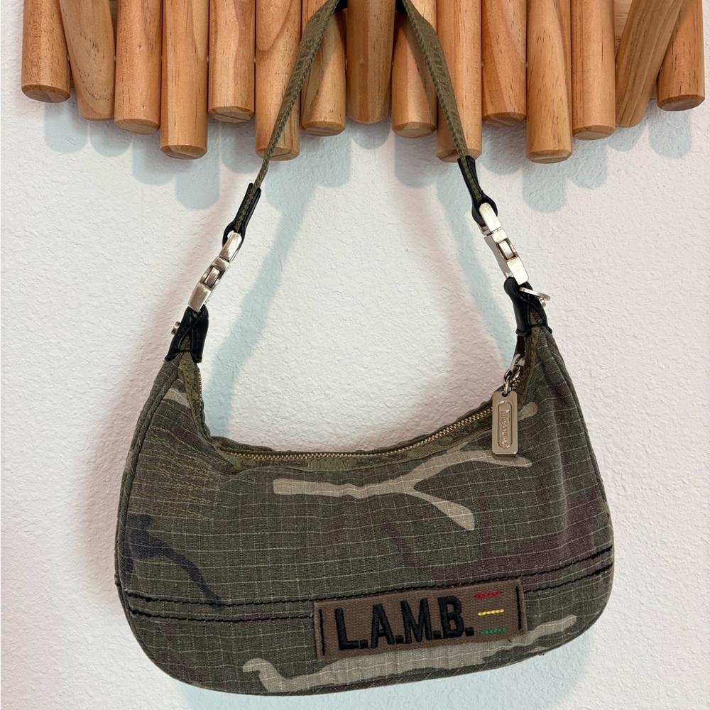 L.A.M.B. Gwen Stefani x LeSportSac Camo Mini Hella Hobo Bag